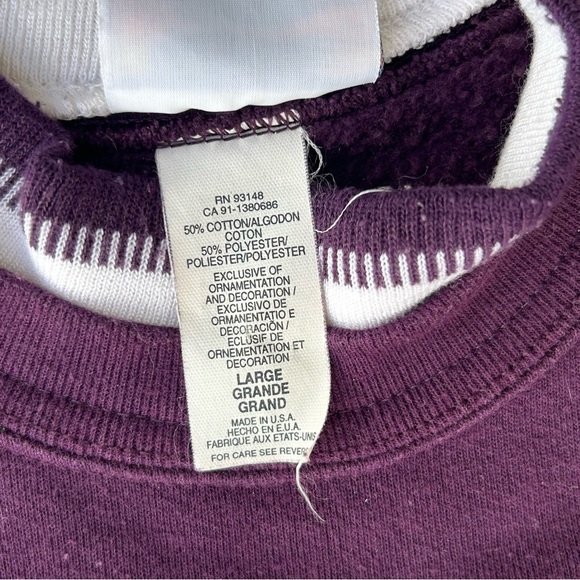 Vintage Purple Sweatshirt with Floral Pattern - Picture 5 of 10